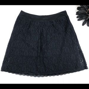 Black lace a-line skirt 16W